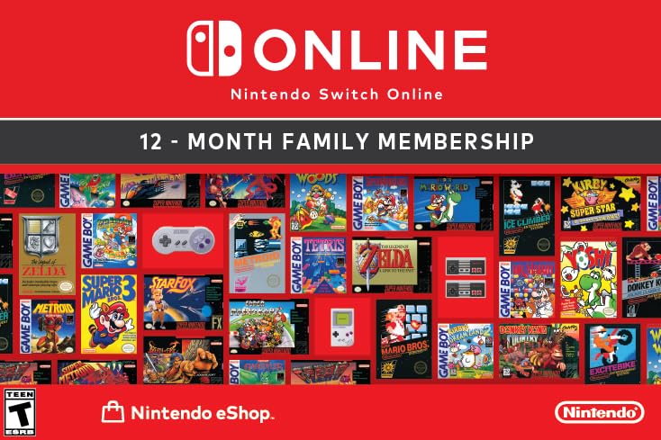 Nintendo Switch Online Family Membership 12 Month - Nintendo Switch [Digital Code]
