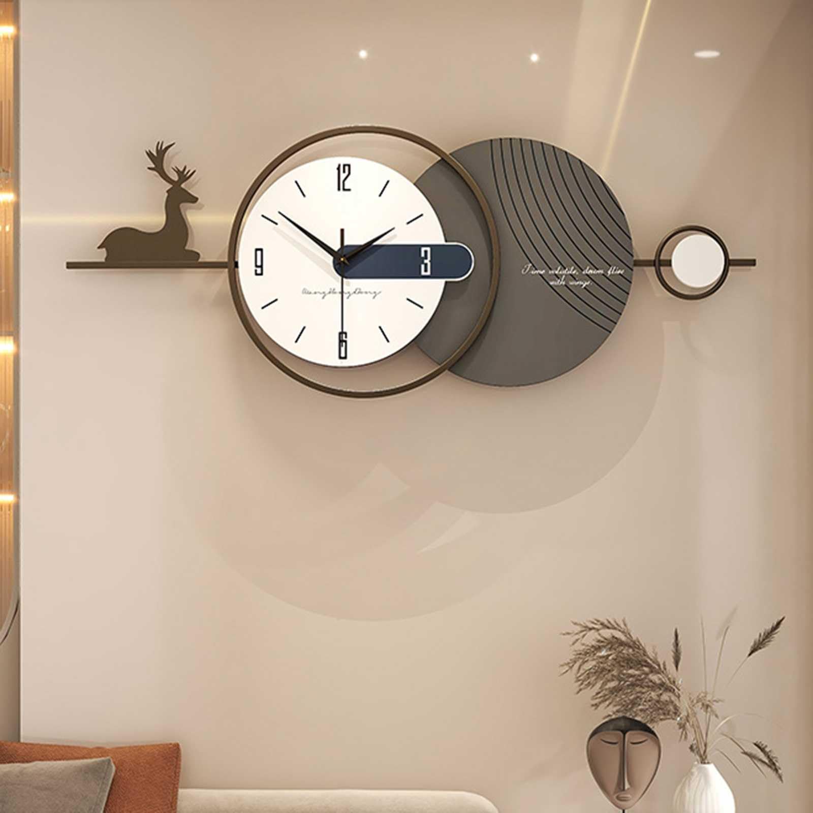 12 Zoll Wanduhr Mit Hygrometer & Thermometer – Leise, Kein Ticken, Silberner Metallrahmen, Batteriebetrieben (AA)
