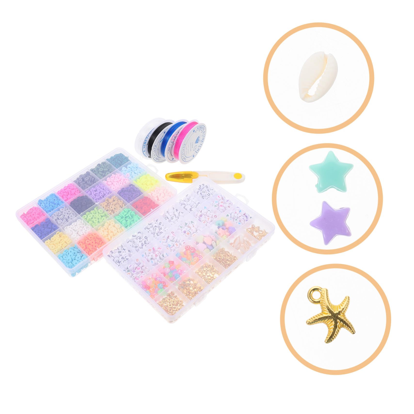 Cuentas de Pulsera DIY de Cuentas Sueltas de Joyería Coloridas para Hacer Pulseras y Collares Kit de Abalorios Suaves y Duraderos para Manualidades Creativas