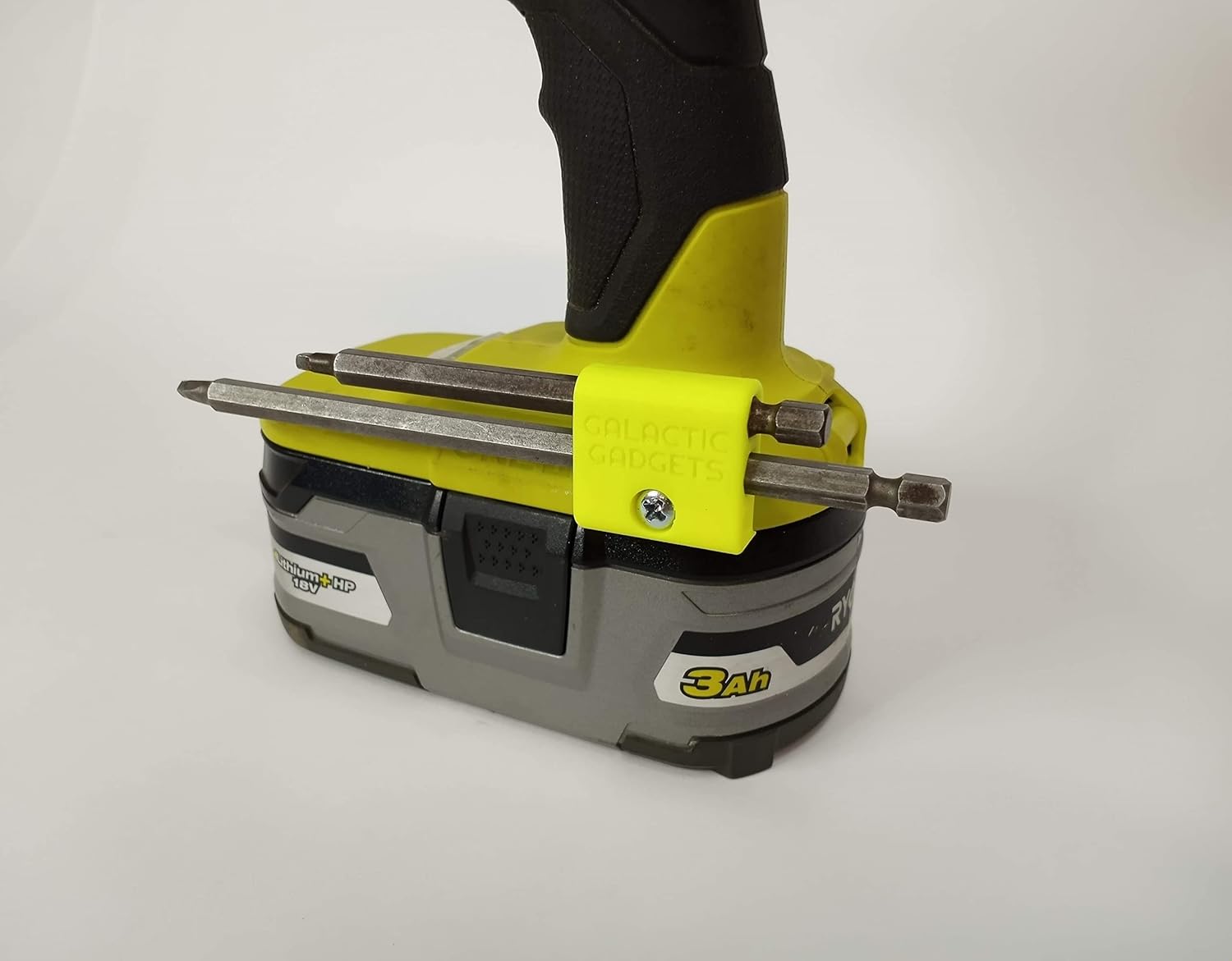 Side Mounted Bit Holder for Makita 18V, Ryobi 18V, Ridgid or