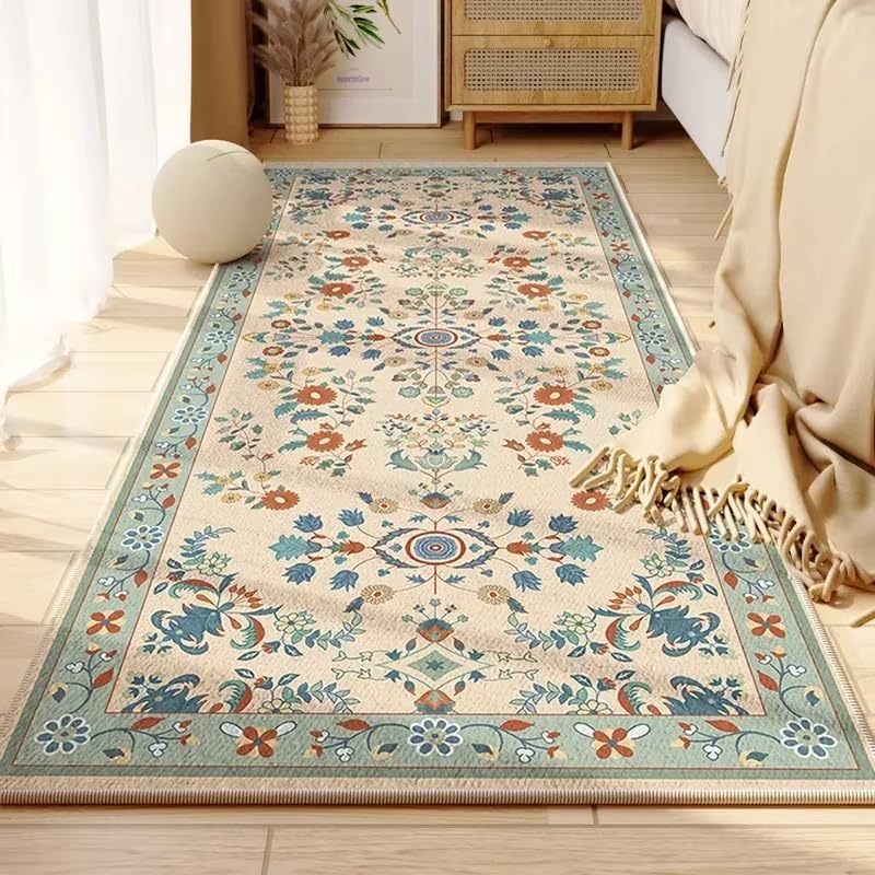 Alfombra nórdica antideslizante lavable y segura para el suelo del salón o dormitorio