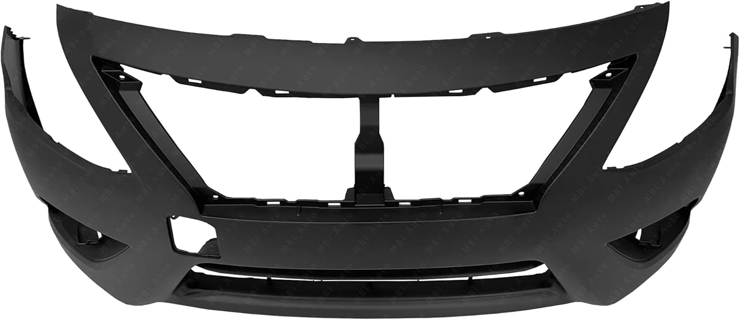 MBI AUTO - Primered, Front Bumper Cover Fascia for 2015-2019 Nissan Versa 15-18, NI1000299