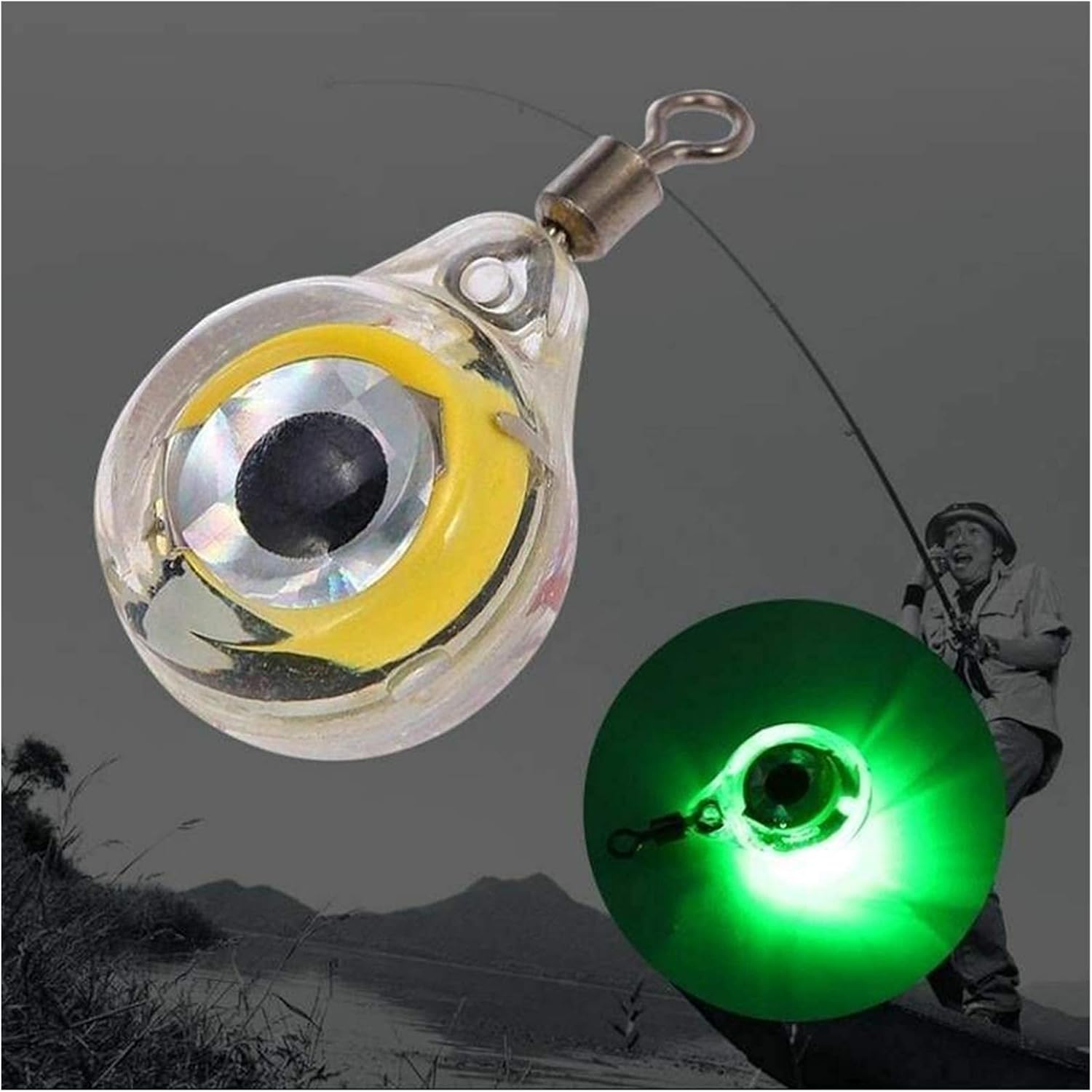 Ledナイトフィッシングライト 釣り人工餌 ディープドロップled水中 フィッシングライト防水点滅ライトボートドックルアーベイトバスフィッシングランプ Hegang 別倉庫からの配送
