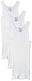 Men's Cotton Tank Undershirts Pack, Moisture-Wicking Ribbed Tanks, lightweight Cotton Tank Undershirts, 3-Pack