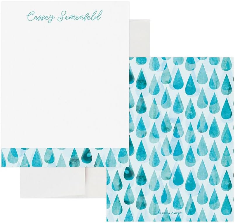 Personalized Baby Shower Note Cards with Envelopes, Custom Baby Shower Thank You Cards Boy, Baby Shower Stationary Paper, Your Choice of Colors and Quantity