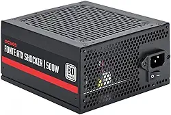 FONTE GAMER PCYES SHOCKER 500W 80 PLUS WHITE – PF500SHW