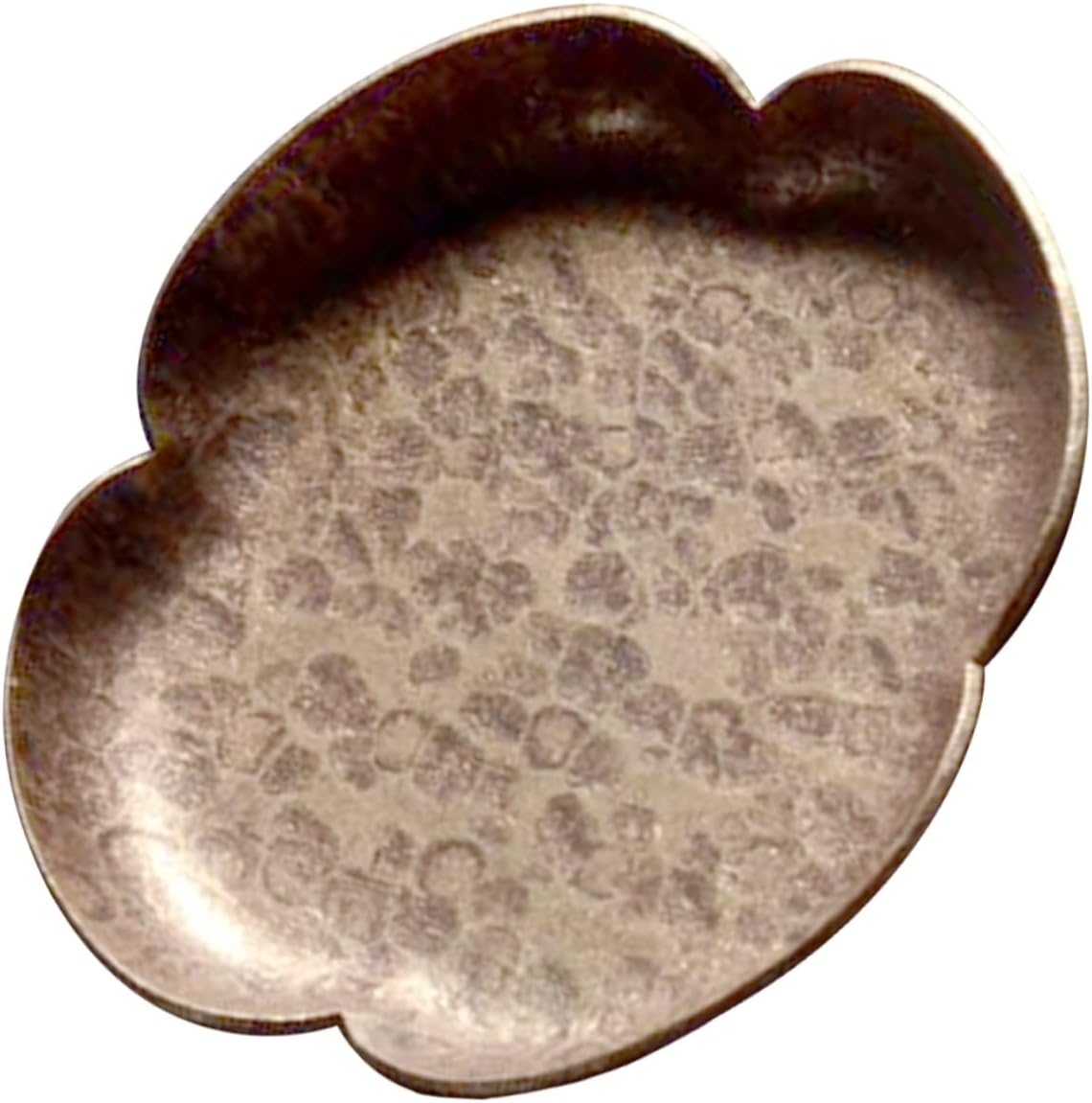 LIFKOME Handcrafted Bronze Insulation Mat Elegant Tea Coaster for Teacups Unique Vintage Design for Home Use Gifting and Practical Tea Accessory