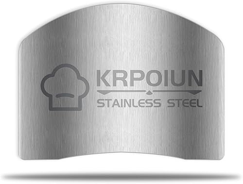 Miniatura 7 de Protector de dedos para cortar, herramienta de cocina de uno y dos dedos, protector de corte de cuchillo de acero inoxidable ayuda de corte