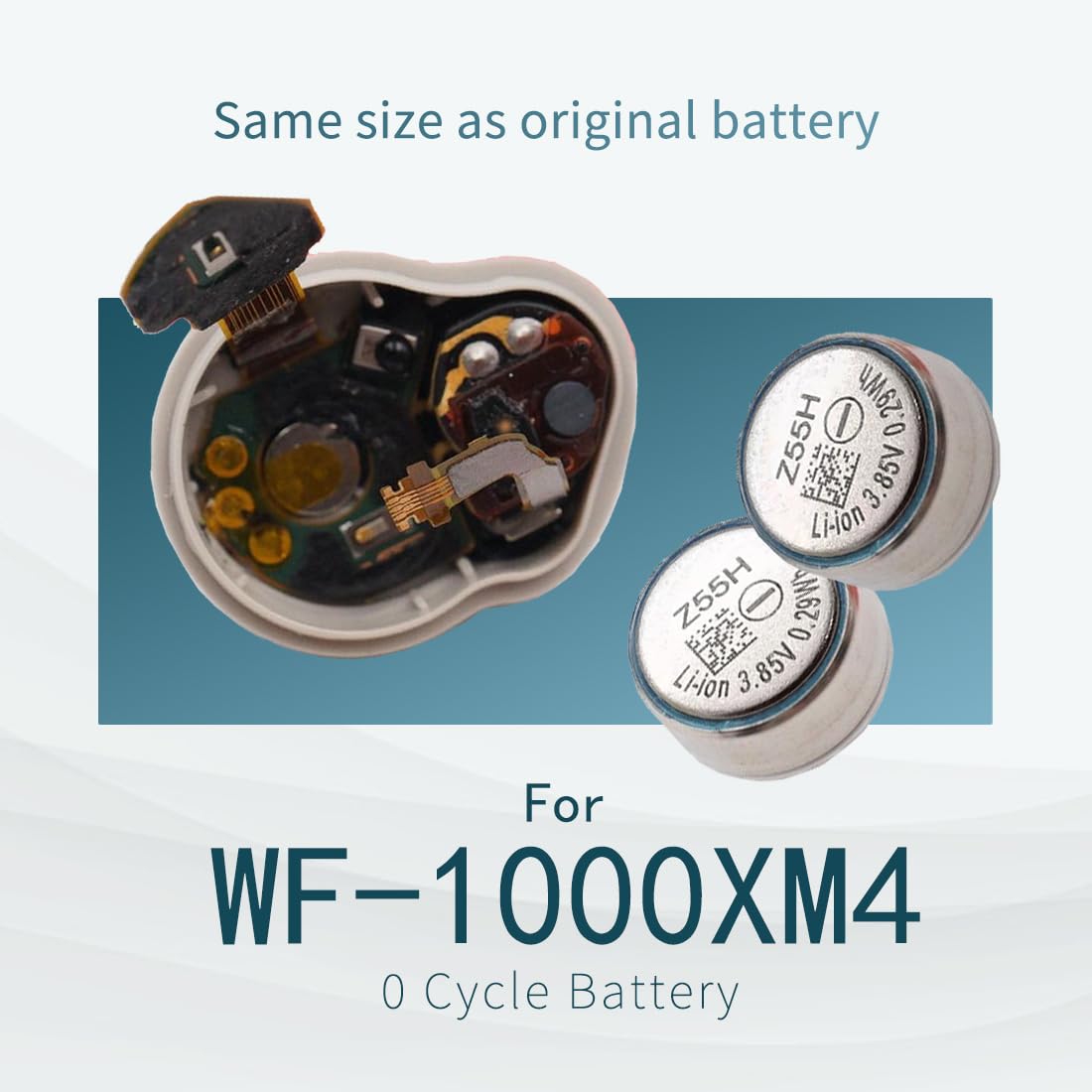 Amazon.com: 2025 Upgraded Z55H 75mAh Battery for Sony WF-1000XM4
