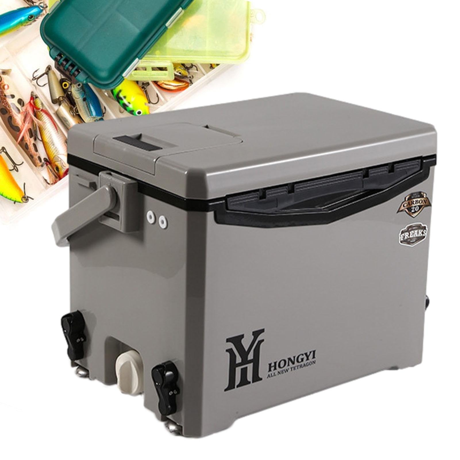 Dispositivo de refrigeración con lado rígido – Dispositivo de refrigeración de viaje ligero y portátil, nevera de viaje para bebidas, picnic, barbacoa, barcos, mantiene las bebidas frías