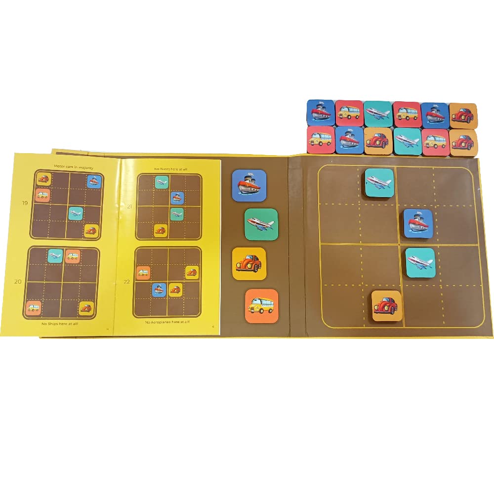 PELIKAS TOYZ Sudoku Mind Games Children, Puzzles for Kids 5 to 7 Years Old, Games for Kids for Age 5 to 7, Gifts for Boys Girls, Magnalogix Learning Magnetic Toys, Sudoku Junior Transport - Image 5 thumbnail