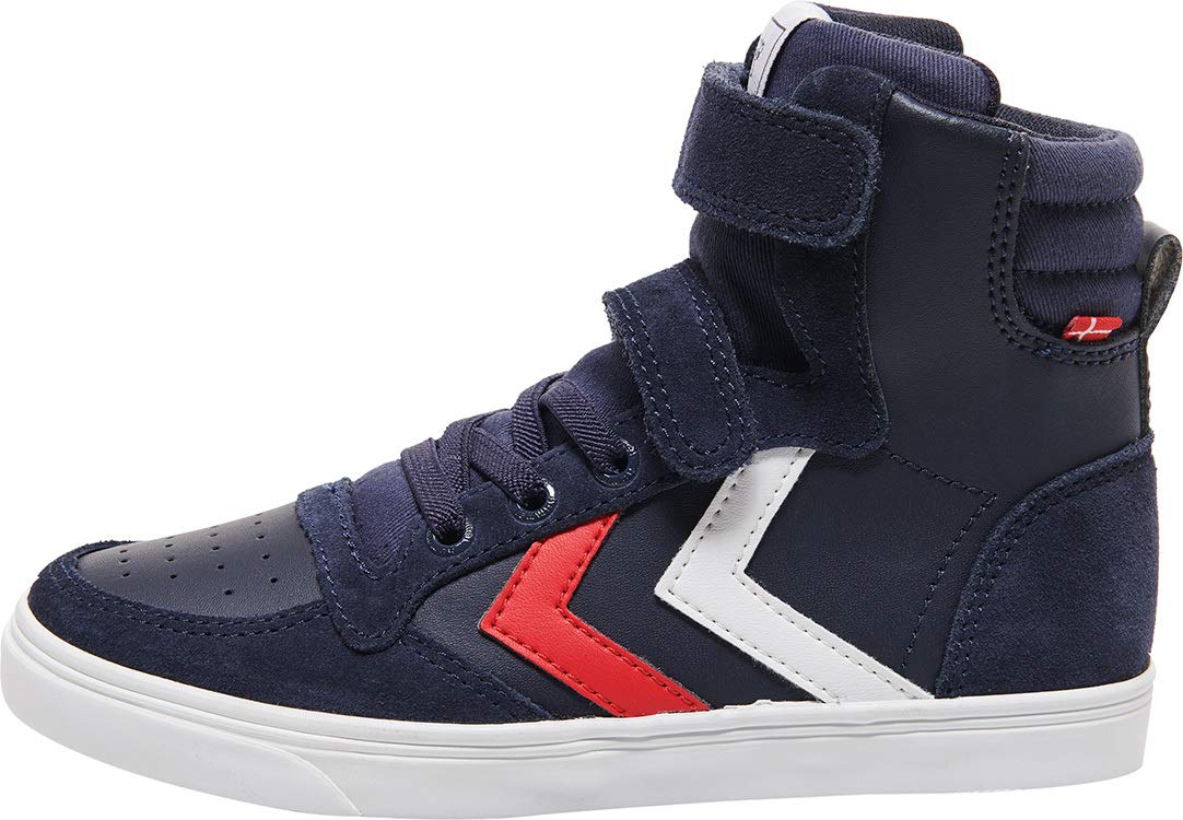Hummel Unisex Children's Trainers High Slimmer Stadil Leather High JR