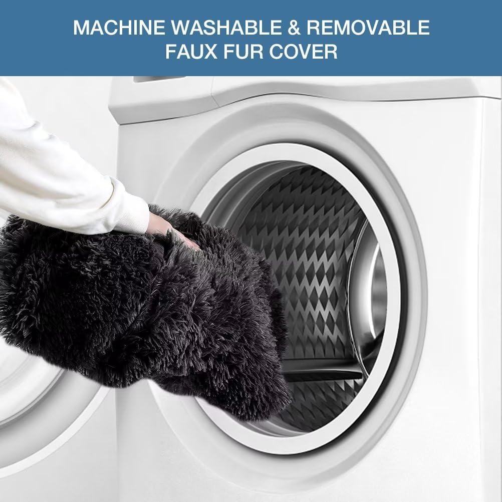 Human Dog Bed, 71"x51"x12" Human Dog Bed for Adult, Orthopedic Dog Bed Soft Cozy Flufy Human Sized Dog Bed XXXL for Dog Napping, with Removable Cover, Machine Washable