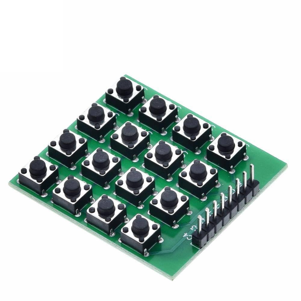 Generic 1PCS 8pin 4x4 4x4 Matrix 16 Keypad Keyboard Breadboard Module 16 Button Mcu for arduino DIY Starter Kit
