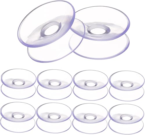 10 ventosas de doble cara ventosas para perchas de vidrio transparente, almohadillas antideslizantes para ganchos de ventosa de muebles,