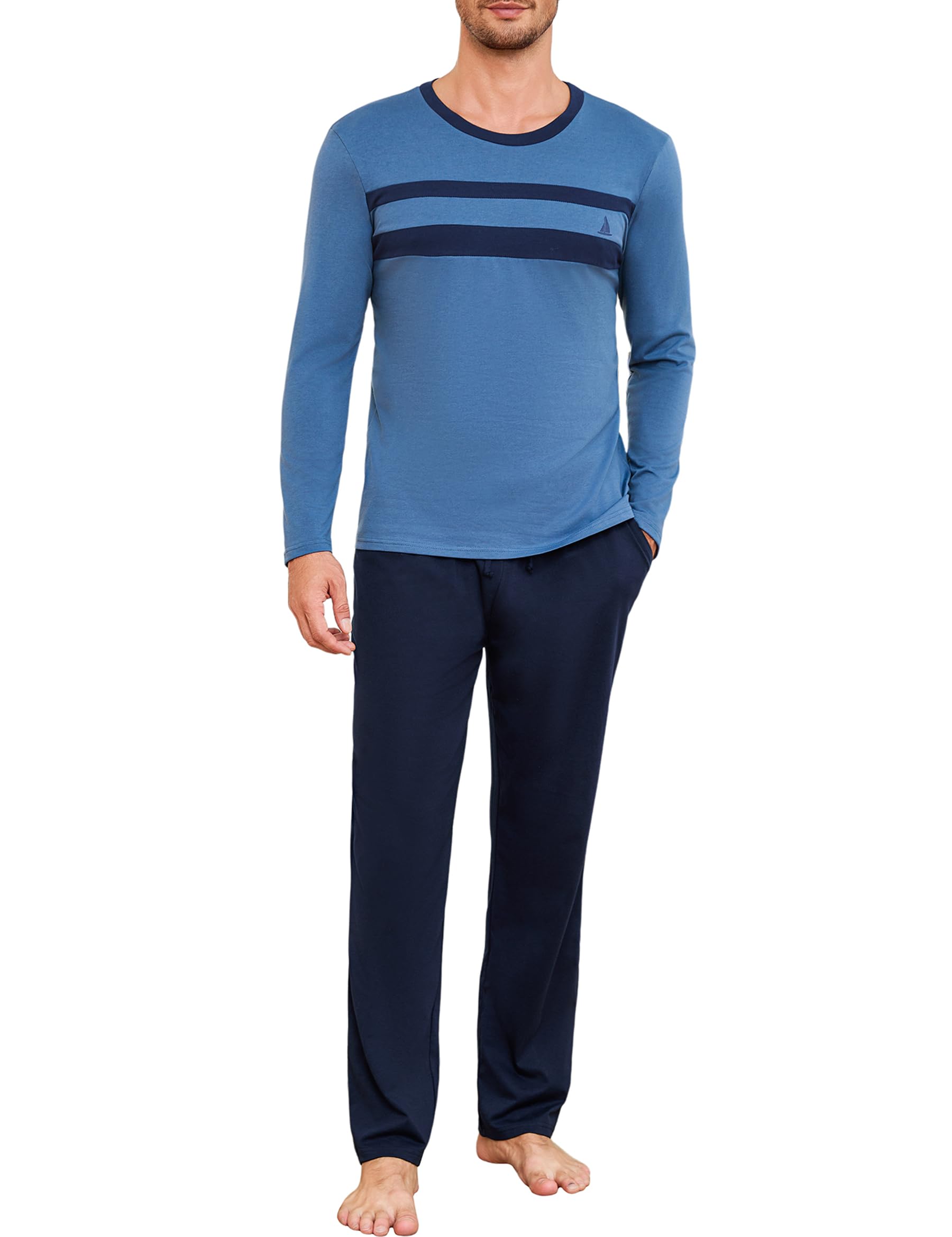 Marvmys Herren Schlafanzug Baumwolle Herren Schlafanzug Baumwolle Herren Schlafanzug Baumwolle Zweiteilig Set Nachtwäsche S-3XL