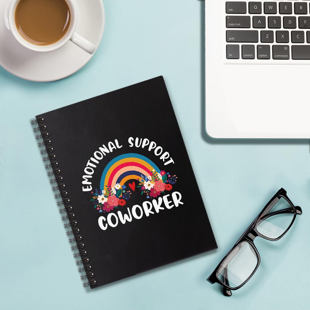 Sixrip Cuaderno de espiral de apoyo emocional con 160 páginas en blanco, divertido regalo de agradecimiento para trabajadores sociales, profesor, jubilación, regalo de agradecimiento para colegas,