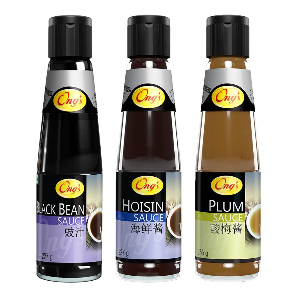 Ongs Sauce Black Bean 255 grams + Hoisin Sauce 227 grams + Plum Sauce 227 grams, Pack of 3 (B07QSHP7CQ) Amazon Price History, Amazon Price Tracker