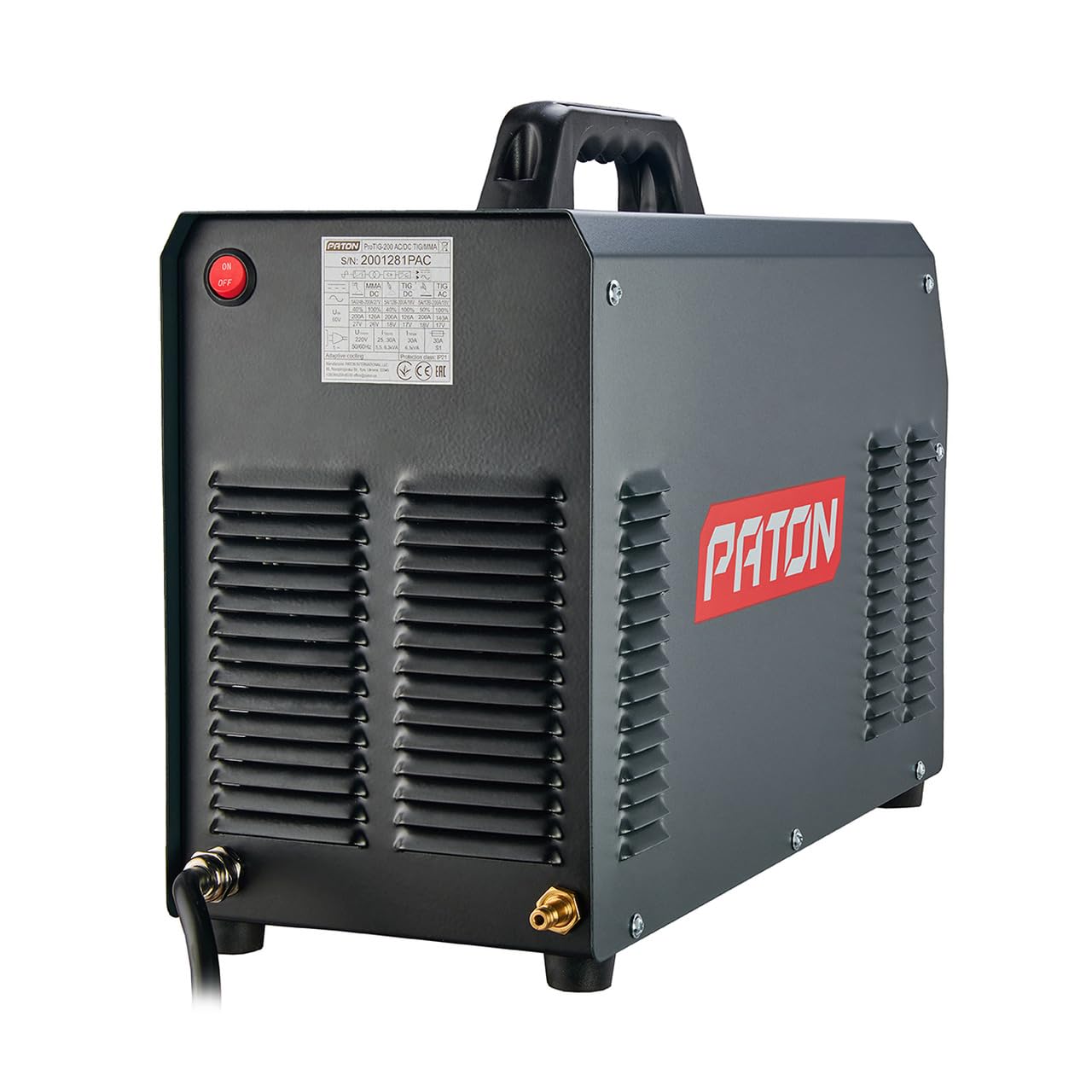 PATON ProTIG-200 AC/DC Soudeur TIG AC/DC numérique avec fonction pulsée – Soudeur inverter professionnel 230V pour aluminium et acier, TIG avec gaz pour Soudeurs exigeants
