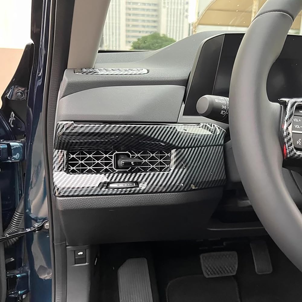 Car Accessories Fit for Honda Accord Sport 2023 2024 2025 2026 Not Fit Hybrid Touring Inner Dashboard Center Console AC Air Vent Outlet Cover Trim (Carbon Fiber Style) ABS 2 PCS