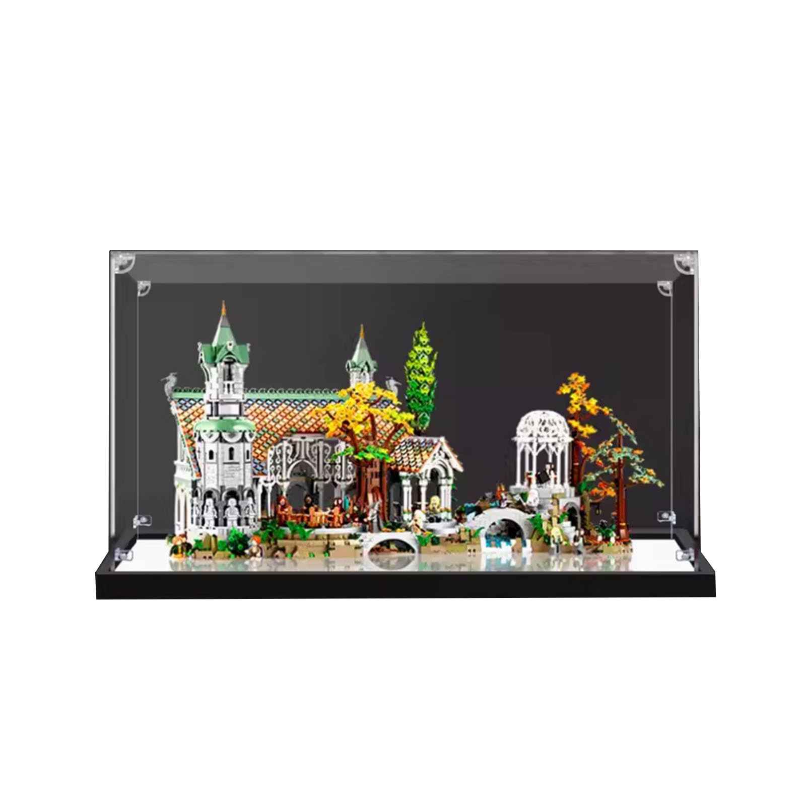 Acrylic Display Case for Lego 10316 Rivendell Castle, Dustproof Box, Storage Box, Transparent Box, Display Box Compatible with Lego 10316(Only Case, No Model) (3mm)