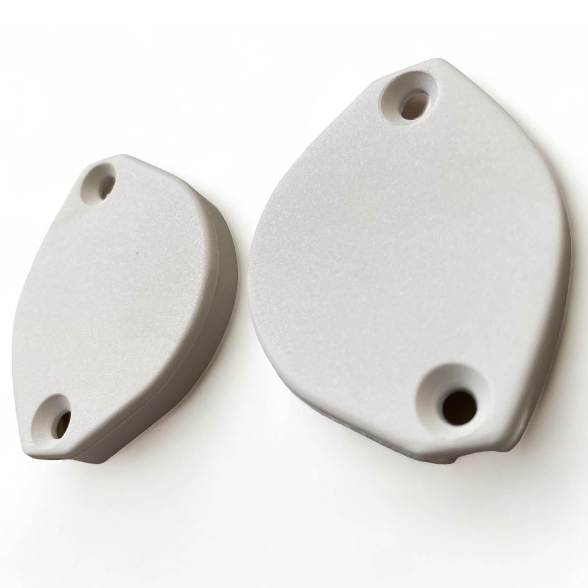 Teletoldo® Abdeckkappen für Markisenrohr PG1 – Packung mit 2 Stück – weiße Oberfläche aus technischem Kunststoff, resistent gegen Sonne und Wasser – vor dem Kauf gut messen