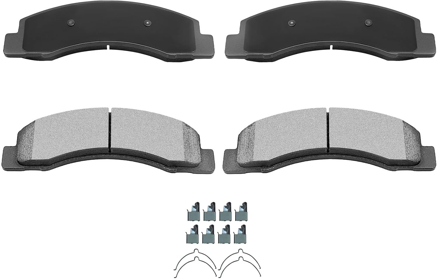 AUTOMUTO 4PCS Front Ceramic Disc Brake Pads Set D824 - For Ford Excursion 2000-2005, F-250 Super Duty 1999-2004, F-350 Super Duty 1999-2004