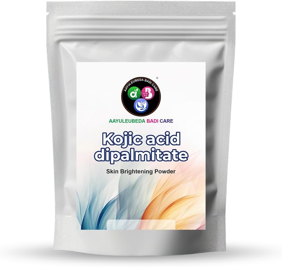 Aayuleubeda Badi Care ABC Kojic Acid Dipalmitate Original for Skin Whitening, Soap Making & DIY Products, 227g (8 Oz)