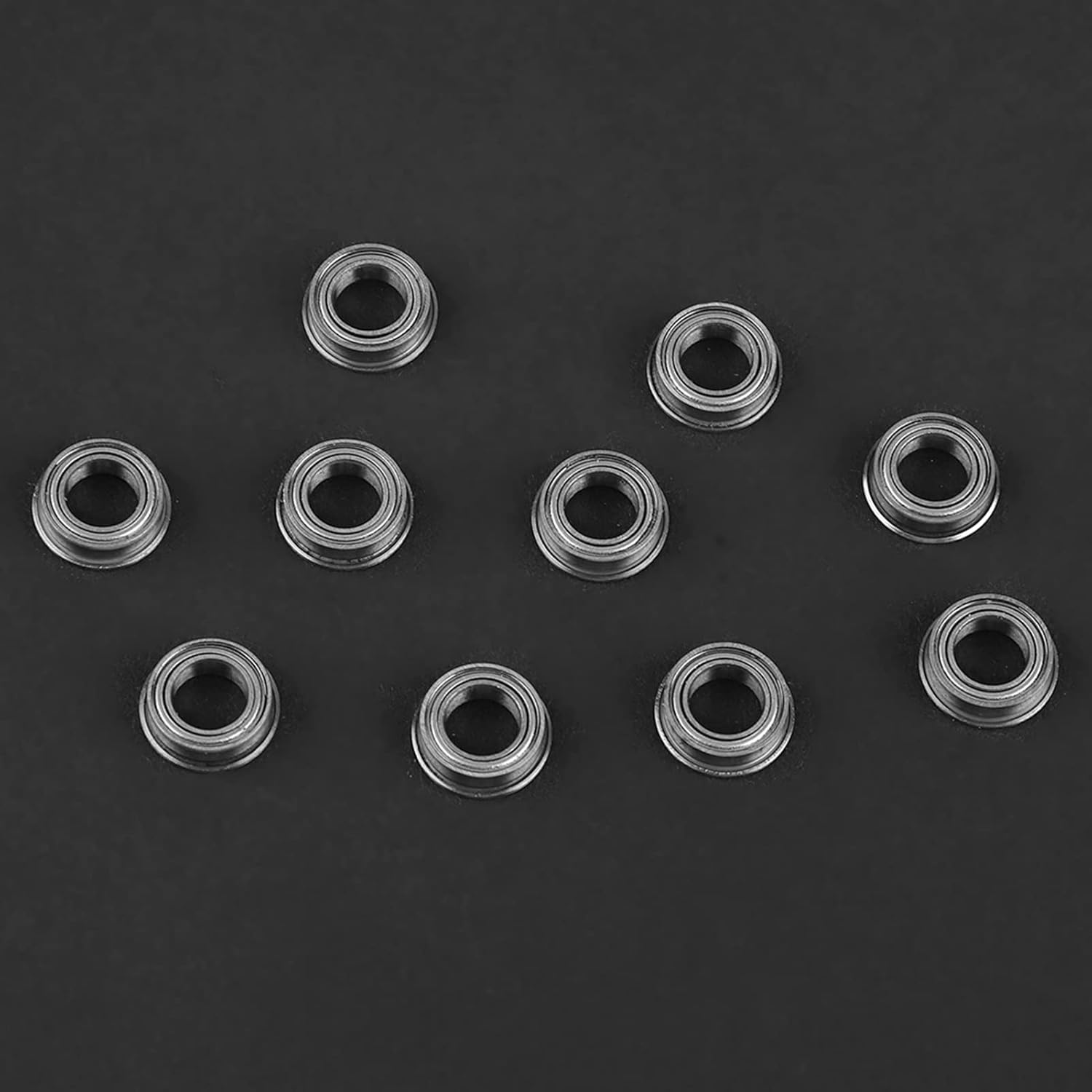 20 Pcs MF106ZZ Deep Groove Ball Bearings, 6x10x3 mm Stainless Steel Mini Flanged Ball Bearings, Double Metal Shielded, Rustproof