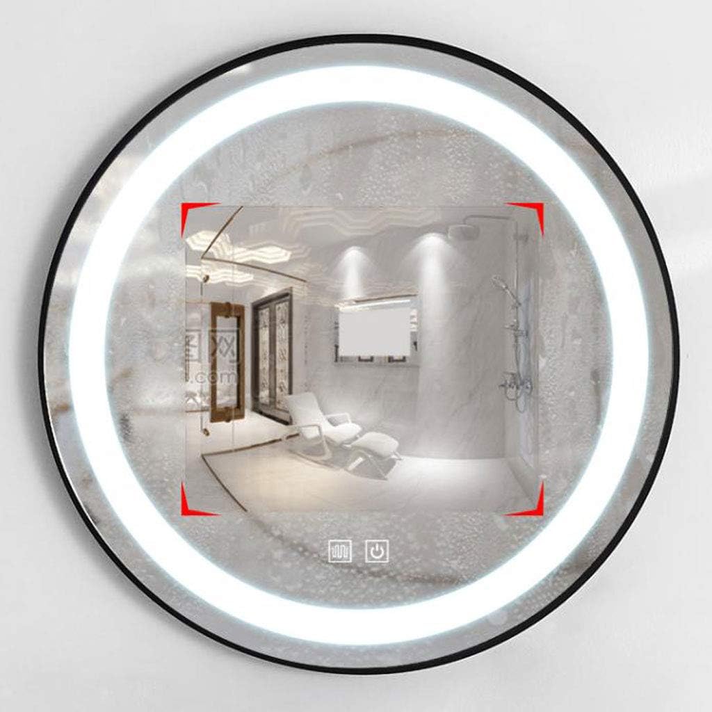 Bathroom Mirror Makeup Mirror Household Makeup Mirror(Size:50cm Color:Gold)