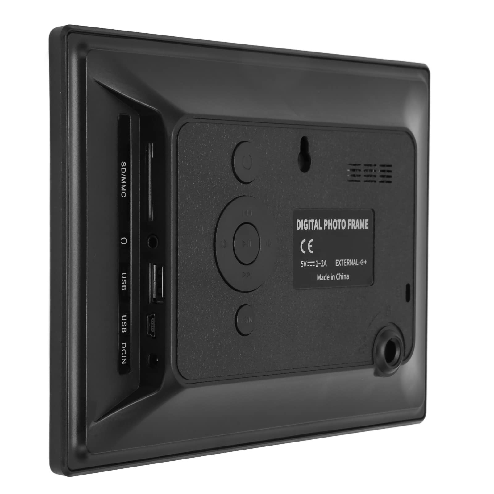 Cornice per Foto Digitale, Angolo di Visione di 175 Gradi Supporto 100‑240 V Riproduzione USB Presentazione Musicale Album Elettronico Schermo IPS da 7 Pollici per la pubblicità