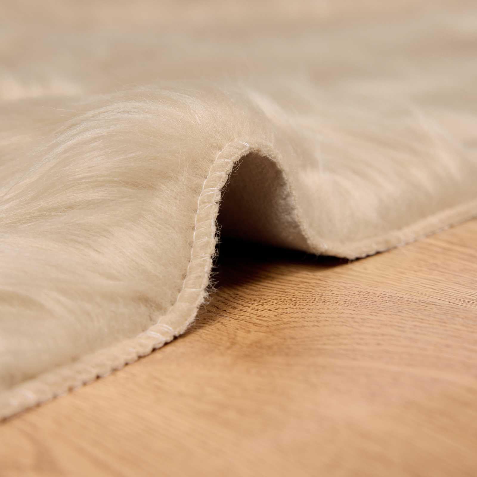 Tafalla - Alfombra de piel de oveja sintética (200 x 280 cm, 6 cm, poliéster suave, diseño moderno, duradera y cálida)