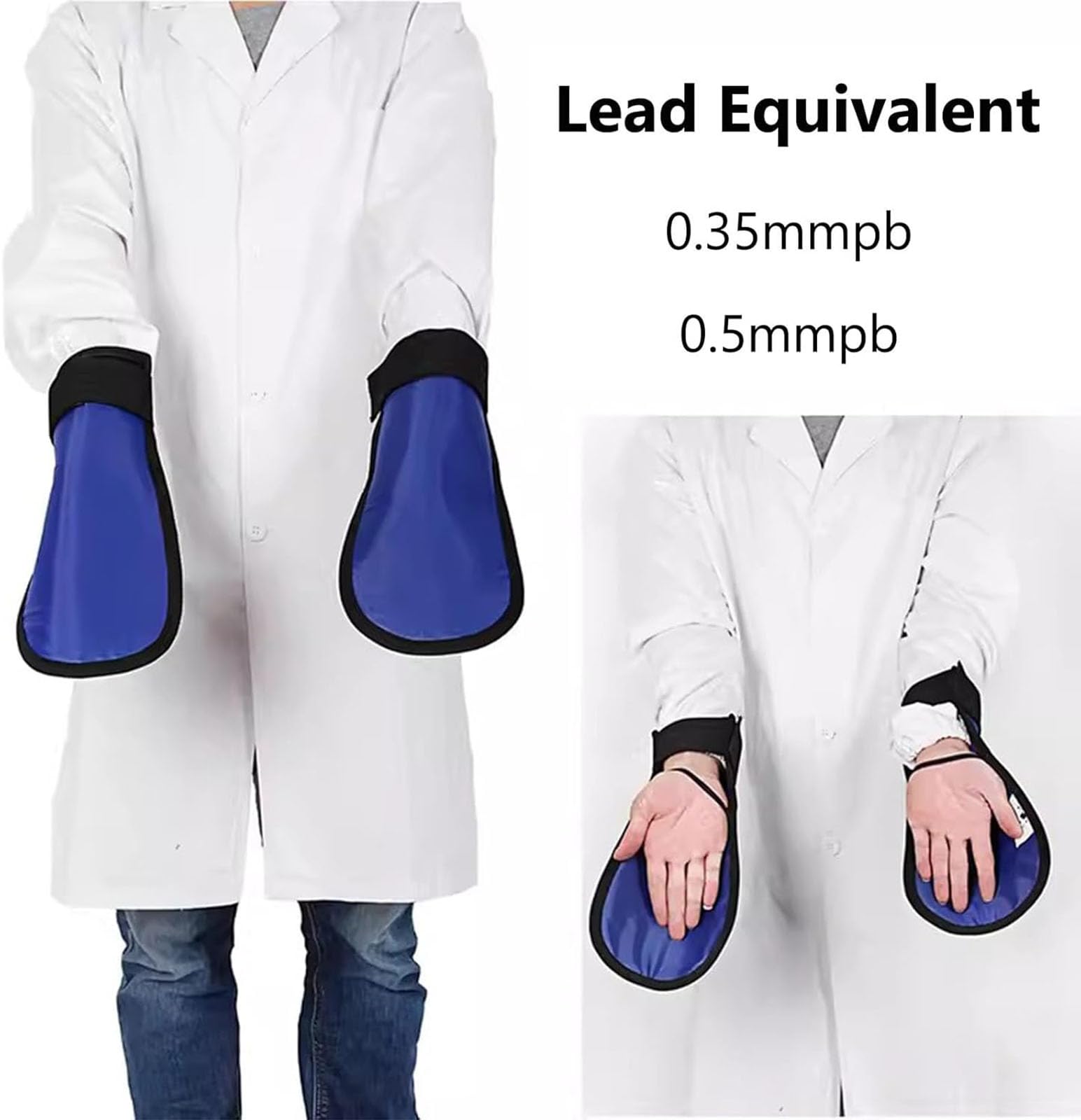 Genérico Guantes Protectores De Rayos X De Plomo Guantes con Plomo De Seguridad Radiológica Ropa Protectora Guantes Protectores De Plomo para Escudo De Plomo