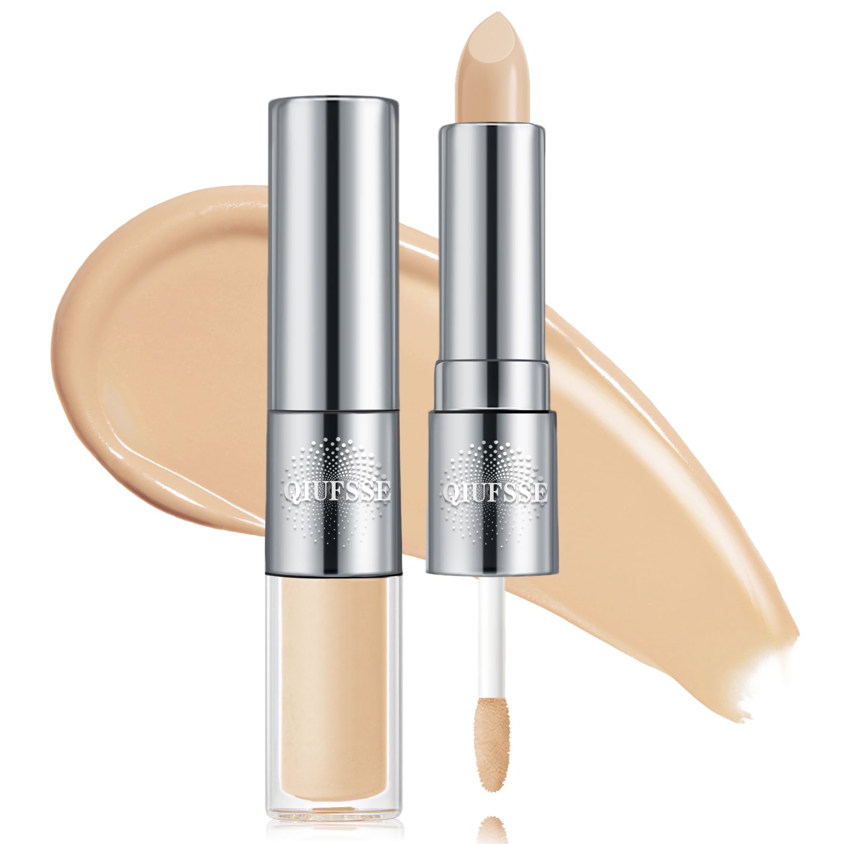Double-ended Cream Concealer Stick Liquid Concealer Full Coverage Conceals Dark Circles and Wrinkles Creamy Texture Hydrating corrector de