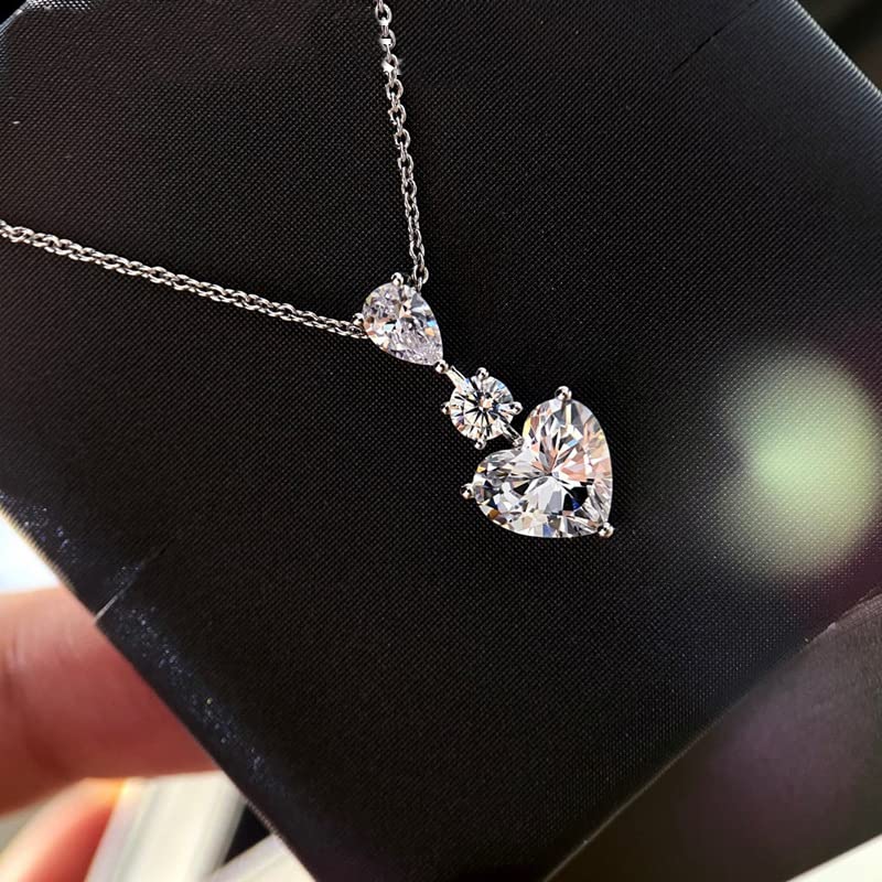 Collier Moissanite véritable sans ternissement pour éclat de mariage durable