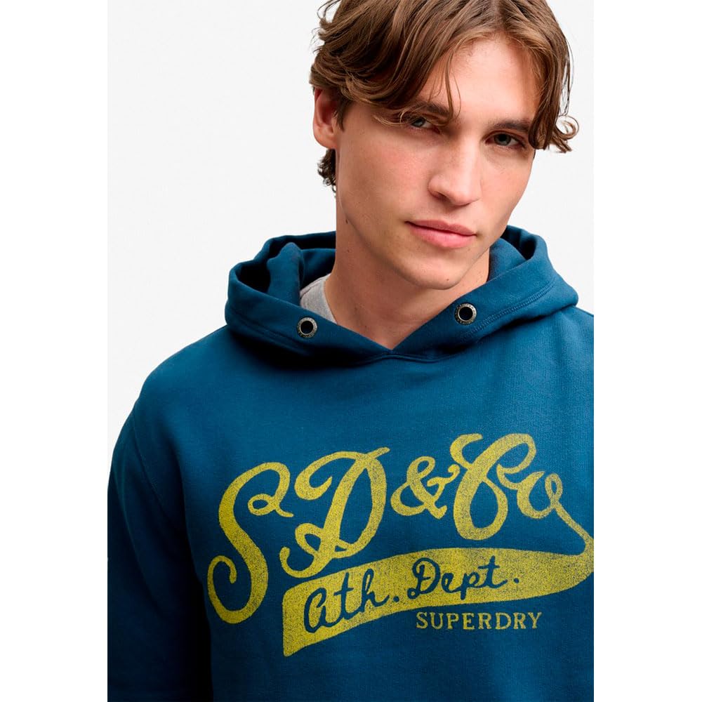 Superdry Sudadera con Capucha Vintage Script M