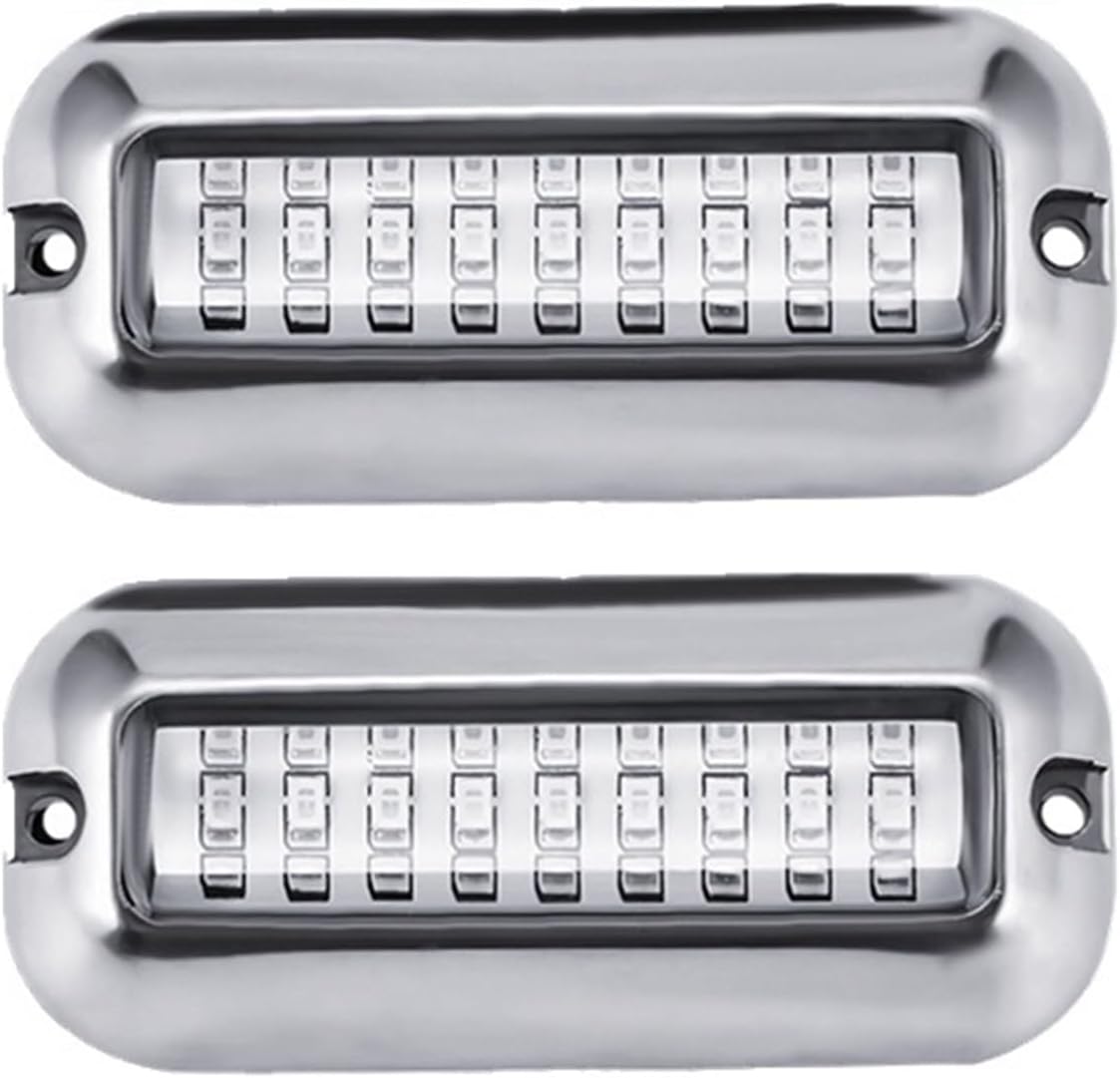 27LED 12V Boat Transom Light Underwater Pontoon Ship Boat Accessories Light Waterproof Light IP68(1PCS Blue)