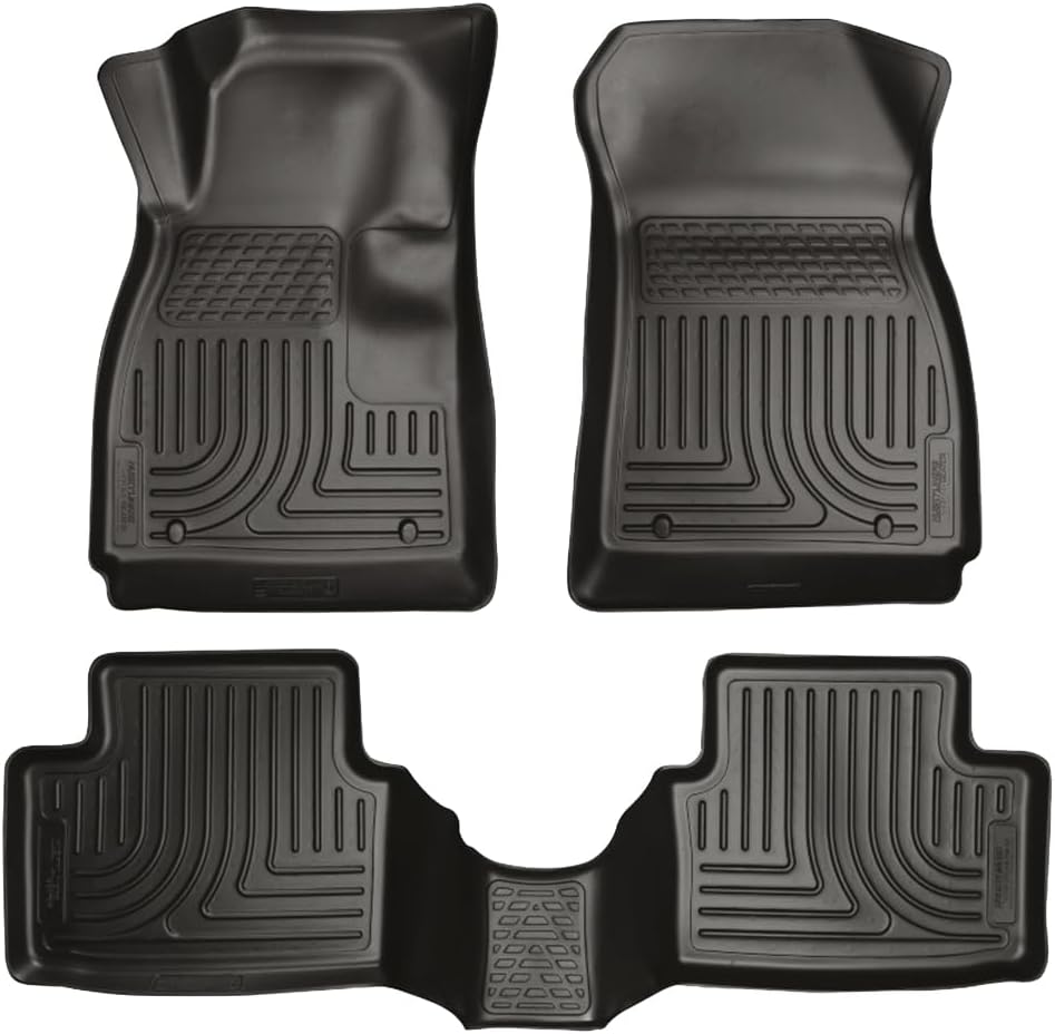 Husky Liners Weatherbeater Floor Mats | Fits 2012-2020 Chevrolet Sonic | Front & 2nd Row, 3-pc Black - 98291