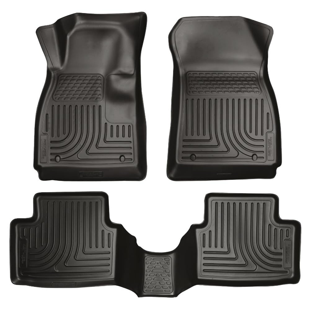 Husky Liners Weatherbeater Floor Mats Fits 2012-2020 Chevrolet Sonic Front 2nd Row 3-pc Black - 98291