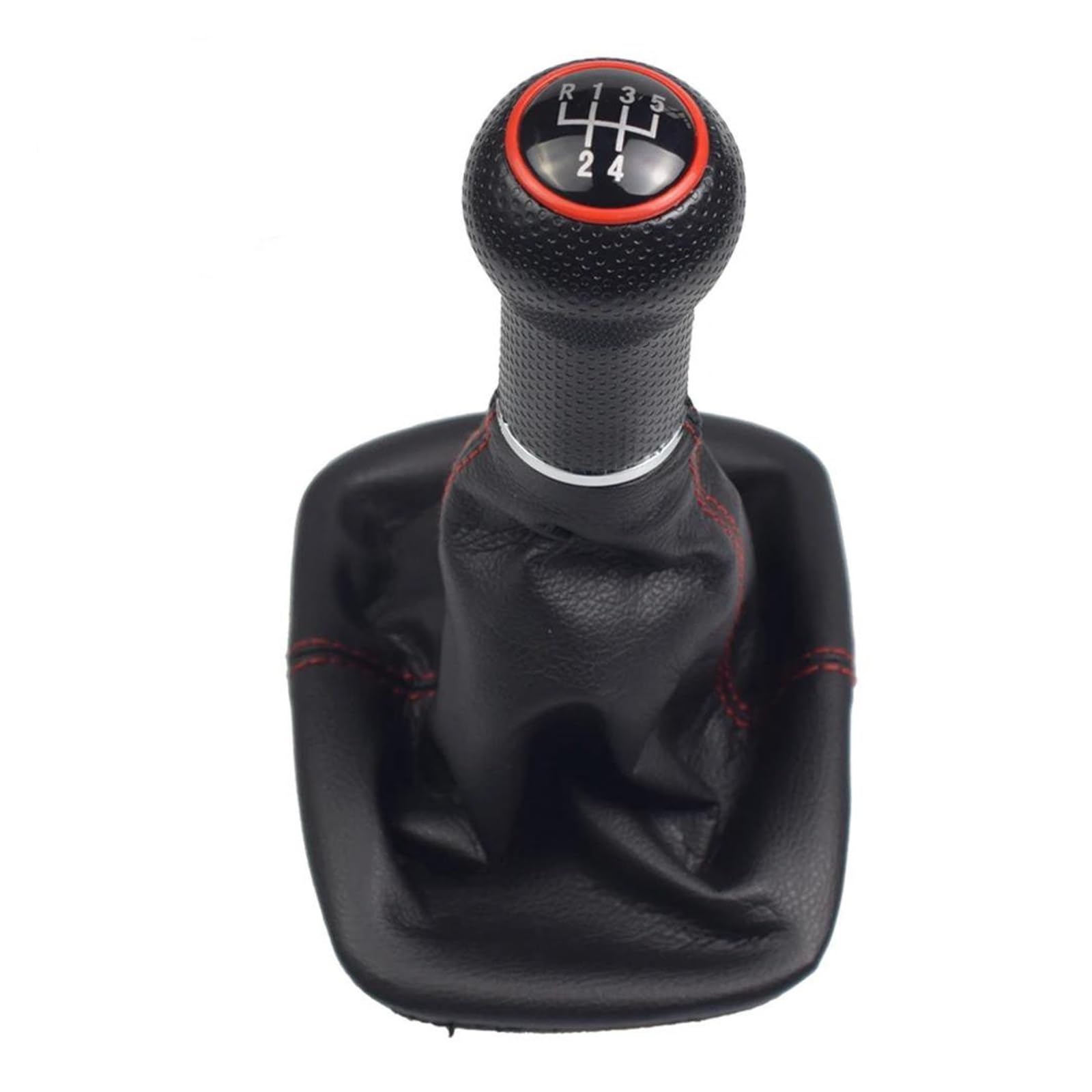 Aimazom Red Car Gear Shift Knob For Vw For Lupo 6X1 6E1 For Polo 6N1 6N2 1988-2005 Manual 5 Speed Gear Shift Knob For Modification And Replacement