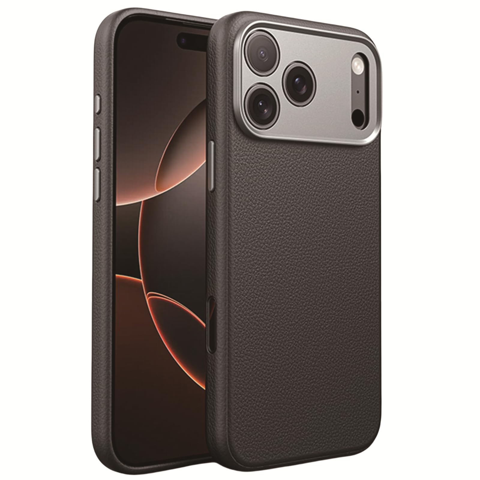 Coque iPhone 17 protégeant l'appareil photo avec cuir anti rayures et support Magsafe - 8