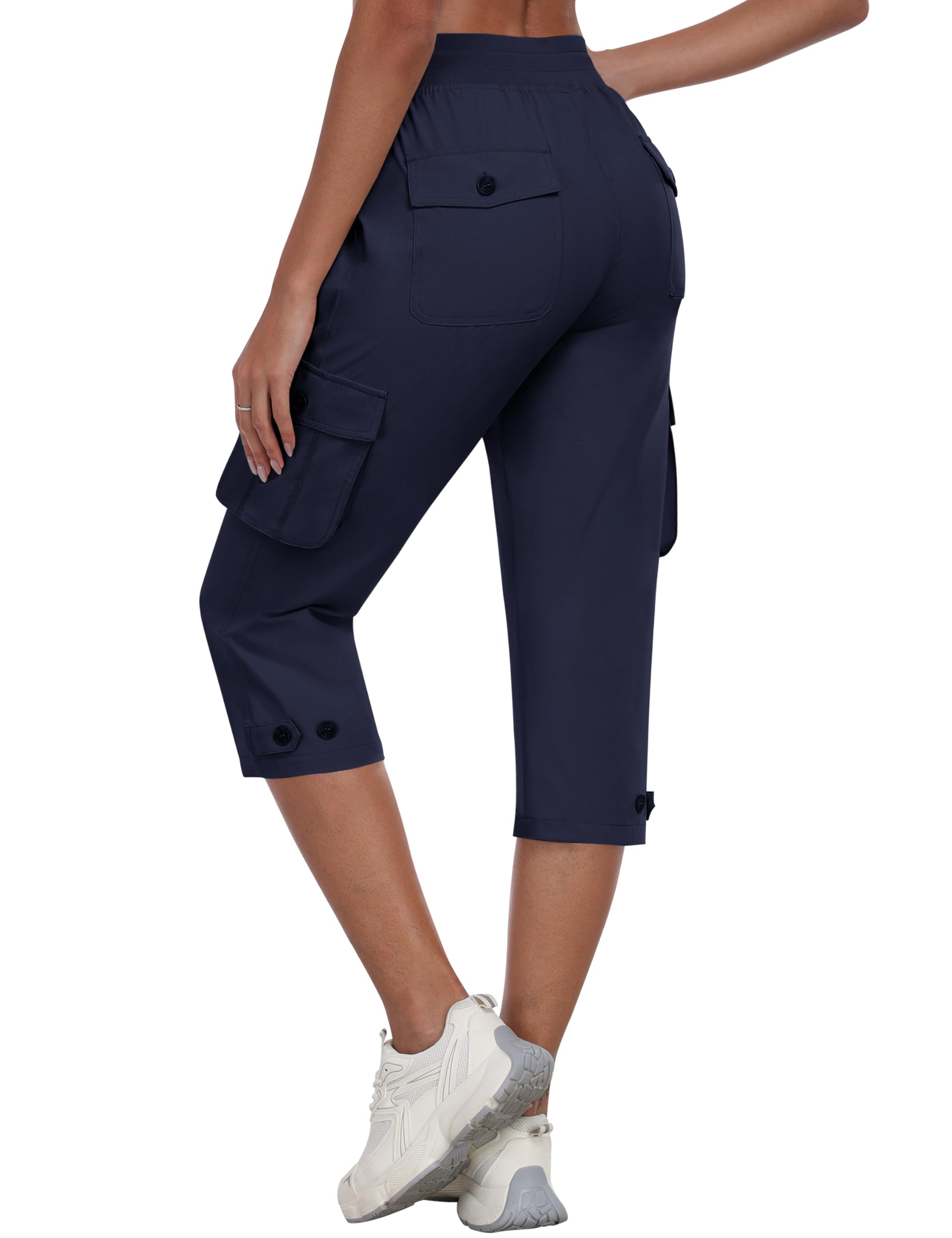 MoFiz Women's Cargo Capris Pants