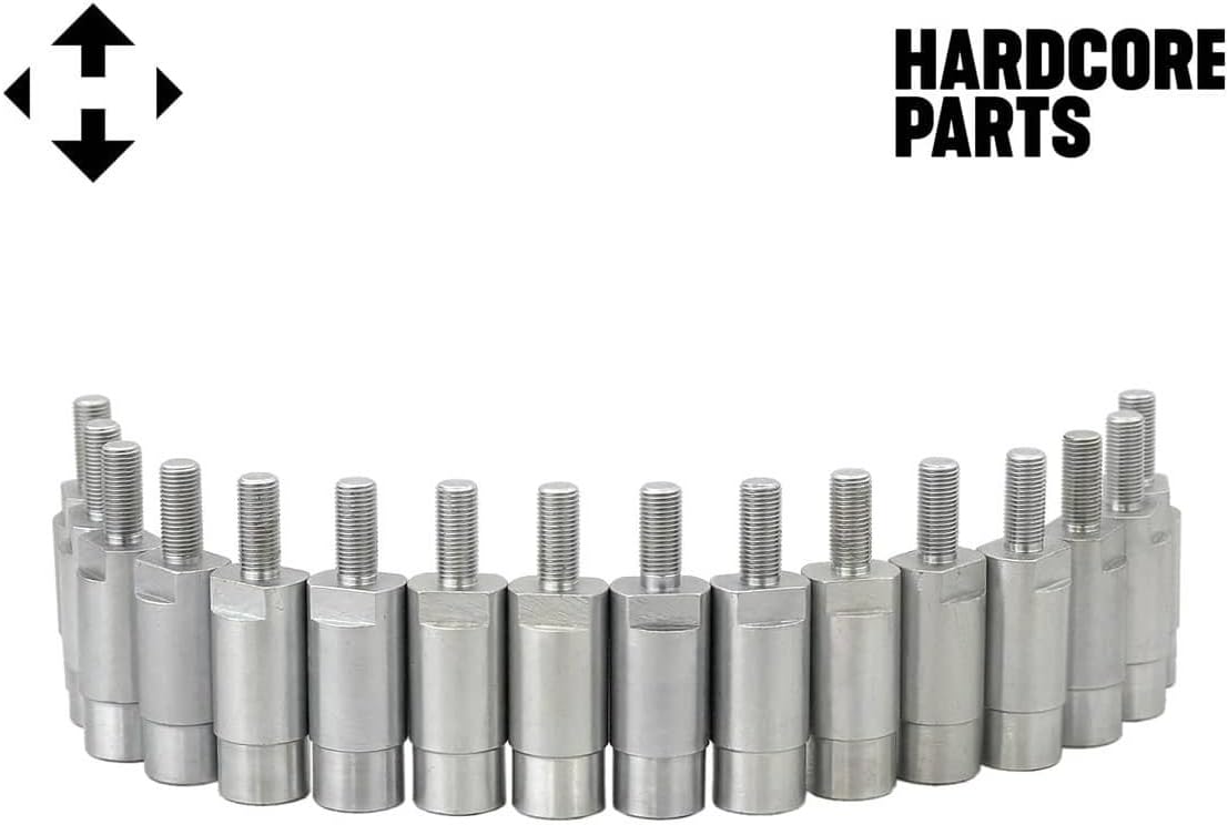 Set of 16 High Performance ATV Stud Wheel Spacers 4" (2 inch Per Side) Universally for ATV UTV with 3/8" - 24 threads - Fits Kawasaki Polaris Yamaha