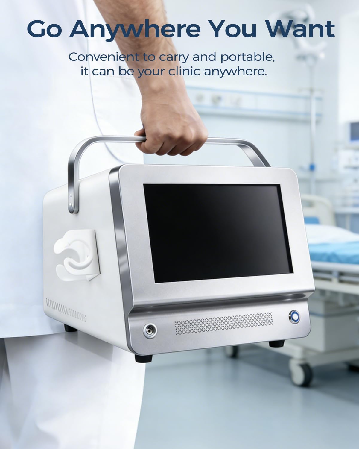 Shockwave Therapy Machine for Joint/Muscle Pain Relief Back Waist Leg and Golf Elbow Relief Pain,ED Softwave Non-Invasive Extracorporeal ESWT Shock Wave Therapy Device,Ideal for Home & Clinical A004
