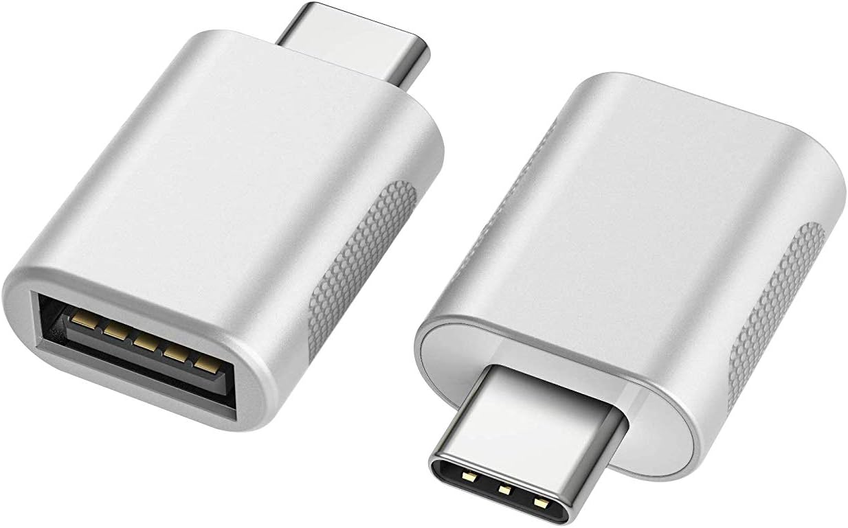 Nonda USB-C to USB Adapter (2 Pack) - Thunderbolt 3 to USB Female OTG for MacBook Pro 2019/2018/2017, MacBook Air 2018, Surface Go, and More Type-C Devices