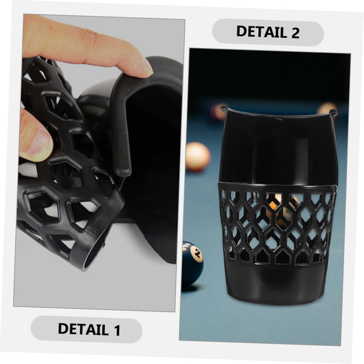 6pcs Billiards Table Pocket Replacement Parts Pool Table Pockets Heavy Duty Pp Material Easy Storage
