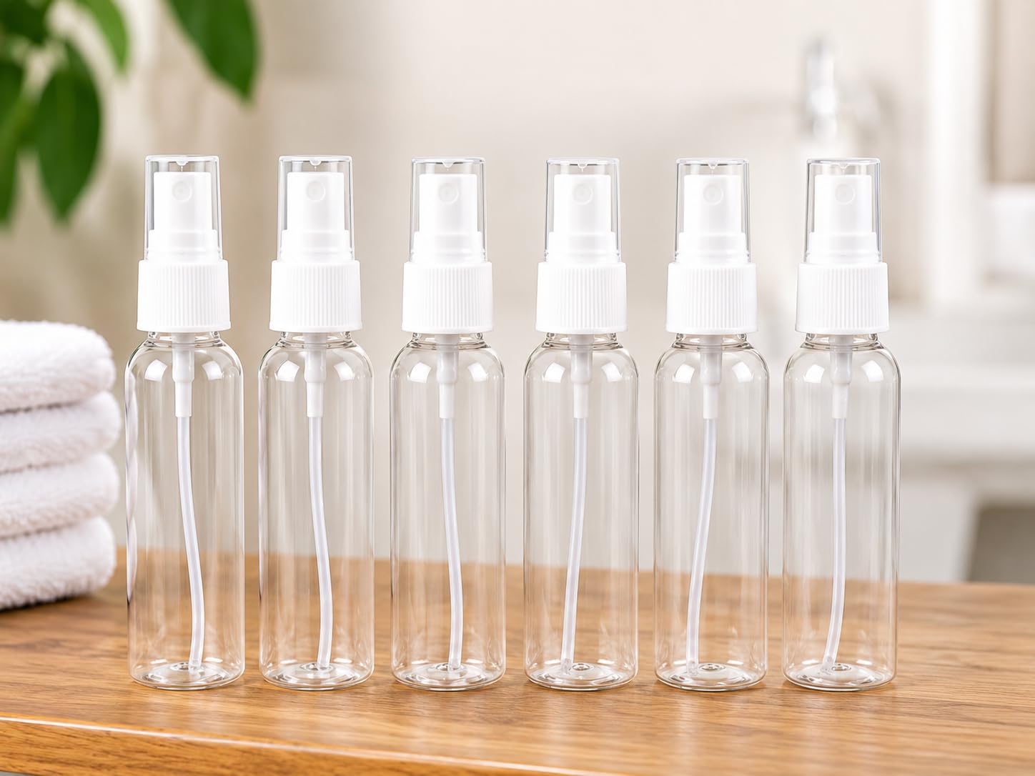 Spray Bottles Pack of 6 (50 ml Each) | Refillable Fine Mist Spray Bottles | Empty Plastic Spray Bottle for Perfume, Sanitizer, Face Mist, Hair Spray, Essential Oils & Travel Toiletries-image-45
