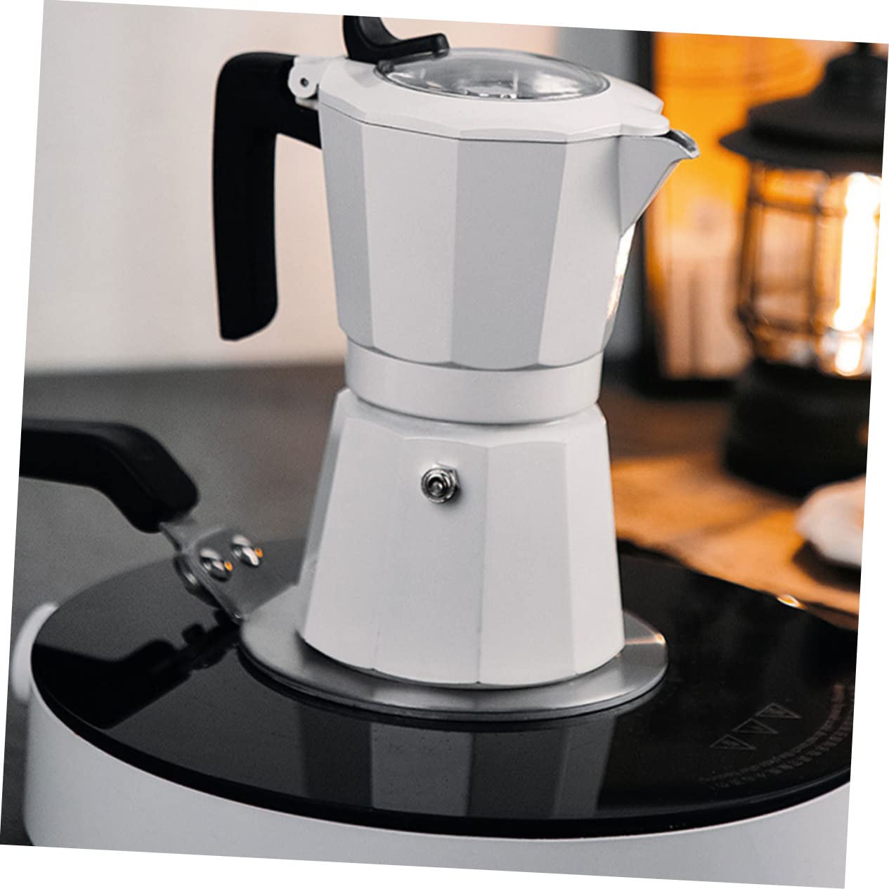 LABRIMP Placa Difusora de Inducción de Acero Inoxidable, Adaptador Redondo para Cafetera, Distribución Uniforme del Calor, Uso en Cocina y Gas