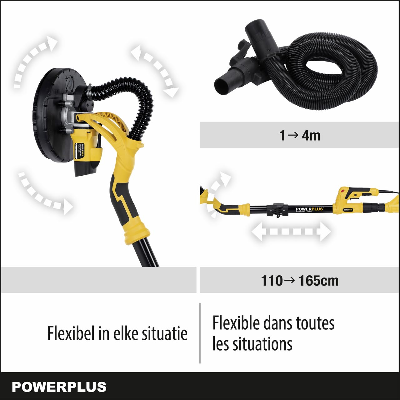 Power Plus 2 in 1, Levigatrice a secco, combinazione telescopio (710 W), powx0477