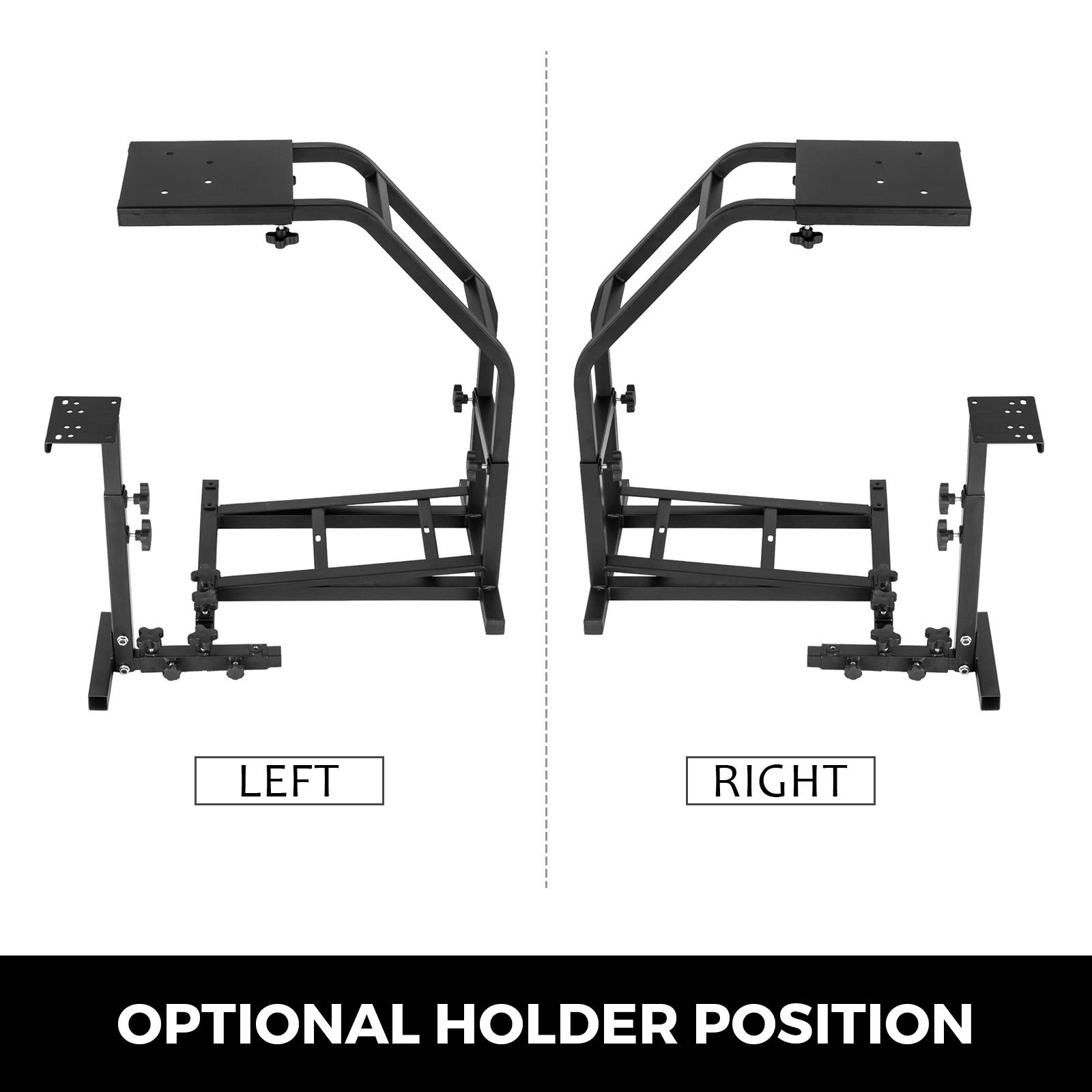 VEVOR Stojak na kierownicę symulatora wyścigów dla Logitech G29, G27 i G25 Racing Wheel Pro Stand Racing Wheel Stand z V2 Wsparcie Game Support koła i pedały nie są wliczone w cenę czarny